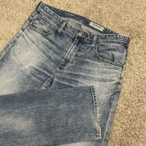 AG Adriano Goldschmied Mens Jeans Size 32X33 The Matchbox Slim Straight Cotton